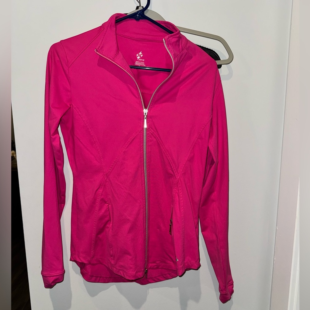 Hot Pink JoFit Athletic Zip Up